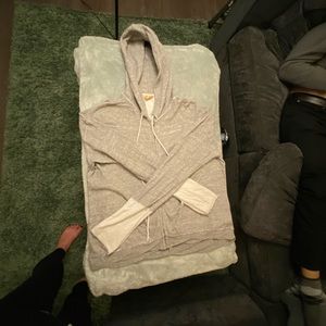 Wilfred grey zip hoodie - M (boxy)